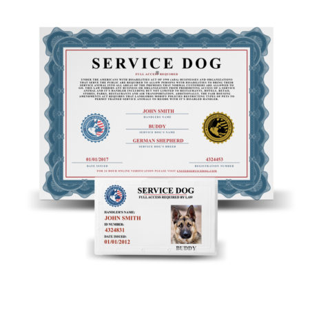 Service Dog Certificate | Service Dog and Emotional Support Animal ...